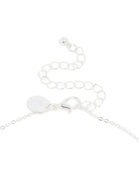 Silver Plated Cubic Zirconia Lovely Pear Drop Necklace