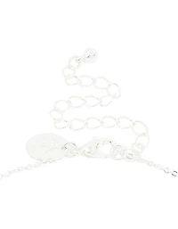 Silver Plated Cubic Zirconia 7-Pear Pendants Necklace