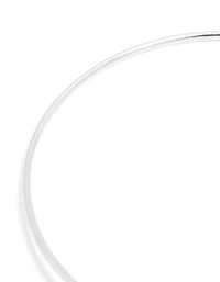 Silver Plated Cubic Zirconia Modern Cross Wrist Cuff