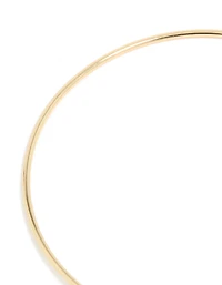 Gold Plated Cubic Zirconia Simple Wrist Cuff
