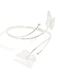 Silver Butterfly Arm Cuff