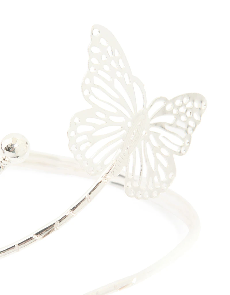 Silver Butterfly Arm Cuff