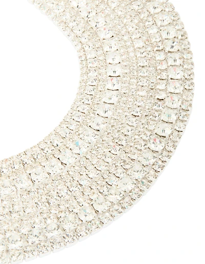 Collier en collier à ras du cou en chaîne de coupes en argent en diamants