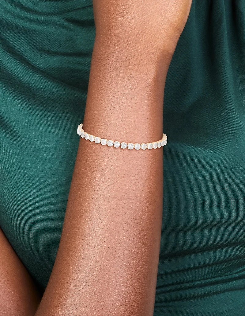 Bracelet de tennis en zircone cubique en argent