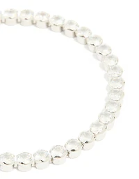 Bracelet de tennis en zircone cubique en argent