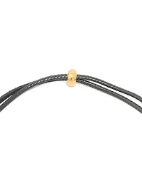 Collier imperméable en acier inoxydable plaqué or avec une grande lettre en forme de L