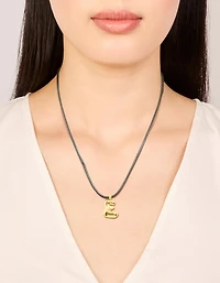 Collier imperméable en acier inoxydable en forme de grande lettre E