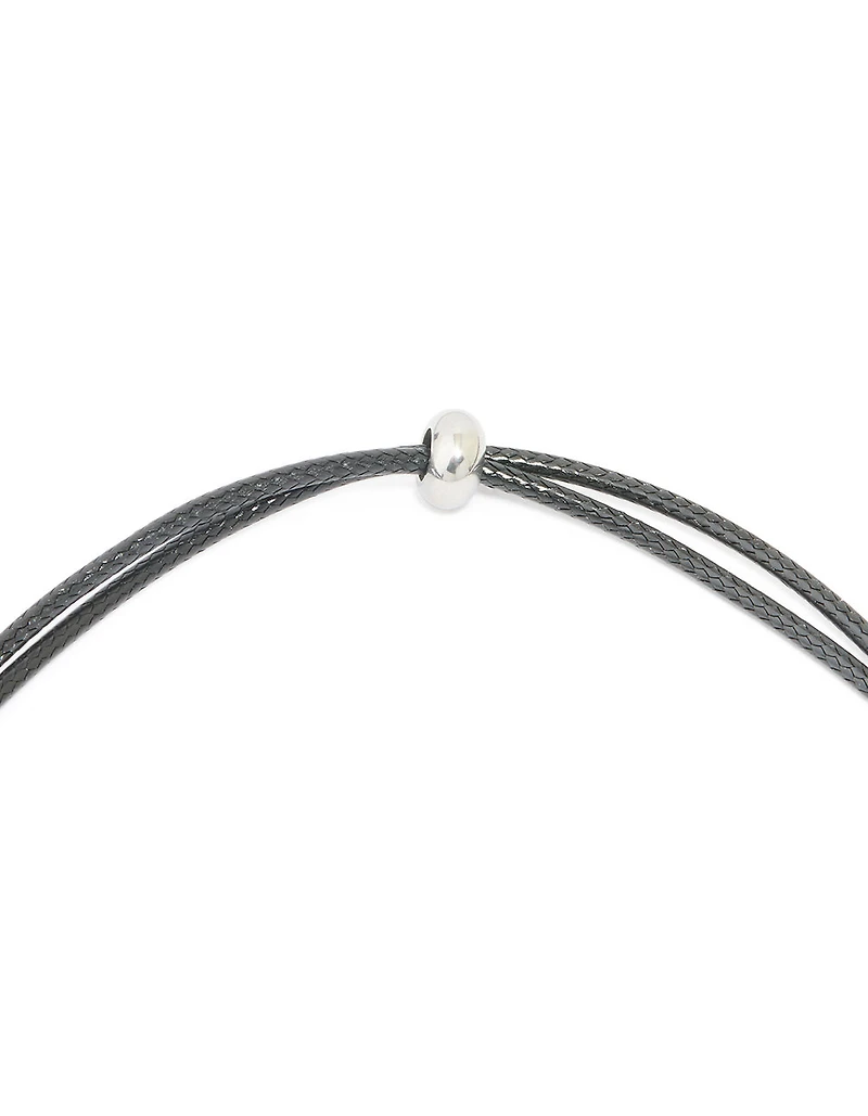 Collier à bulles imperméables en acier inoxydable avec une grande lettre en L