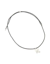 Collier imperméable en acier inoxydable, grand cordon à bulles avec la lettre K