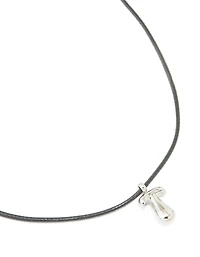 Collier imperméable en acier inoxydable avec un grand cordon à bulles lettre T