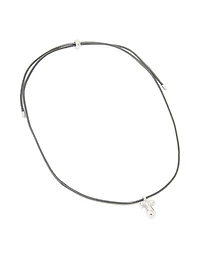 Collier imperméable en acier inoxydable avec un grand cordon à bulles lettre T