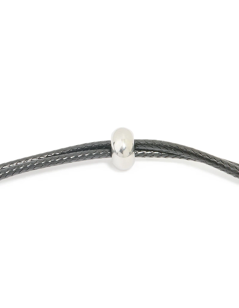 Collier imperméable en acier inoxydable avec un grand cordon à bulles lettre S