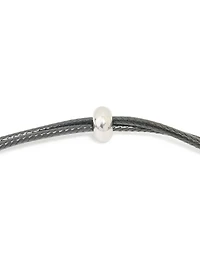 Collier imperméable en acier inoxydable avec un grand cordon à bulles lettre S