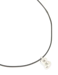 Collier imperméable en acier inoxydable avec un grand cordon à bulles avec la lettre B