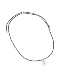 Collier imperméable en acier inoxydable avec un grand cordon à bulles avec la lettre B