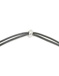 Collier imperméable en acier inoxydable avec un grand cordon à bulles avec la lettre B