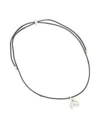 Collier imperméable en acier inoxydable, grande lettre à bulles A