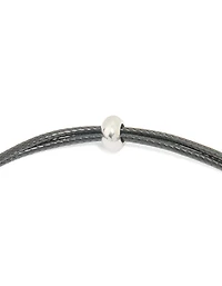 Collier imperméable en acier inoxydable, grand cordon à bulles avec la lettre C