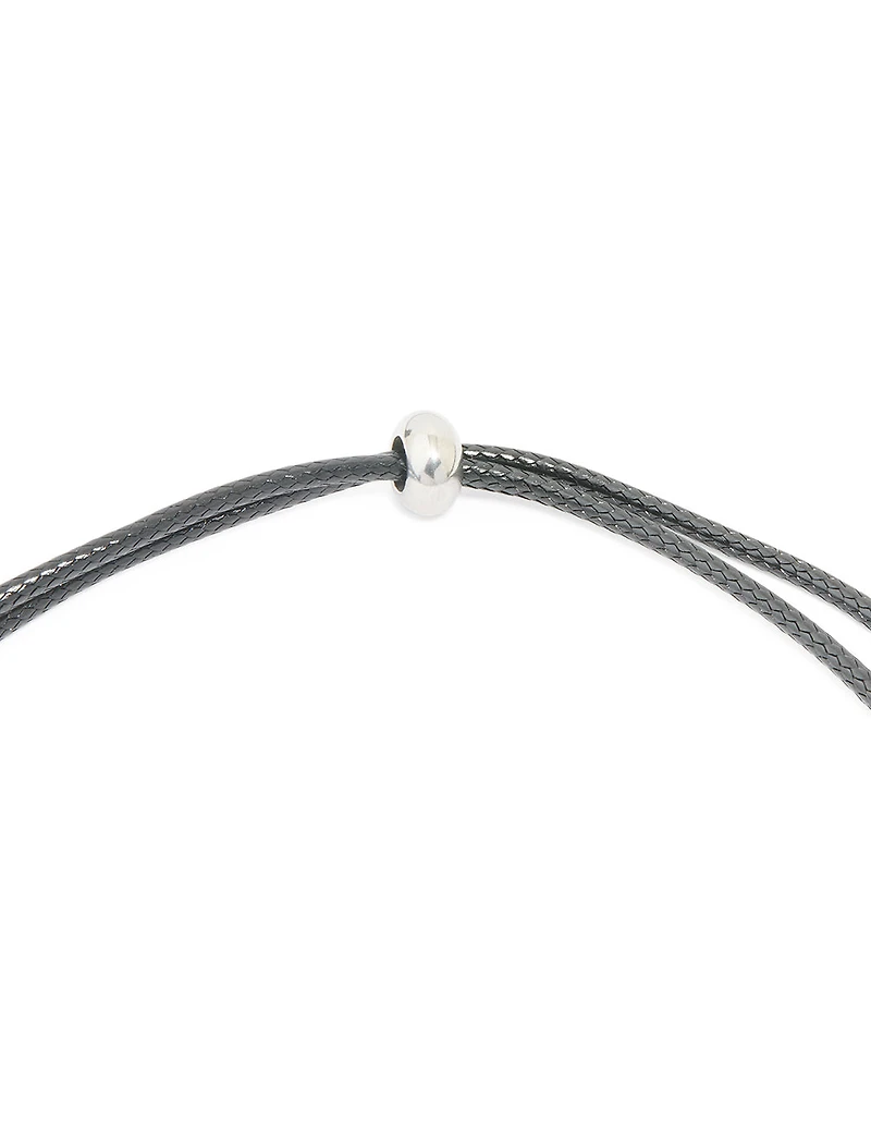 Collier imperméable en acier inoxydable avec une grande lettre J à bulles