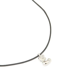 Collier imperméable en acier inoxydable, grand cordon E en forme de bulle