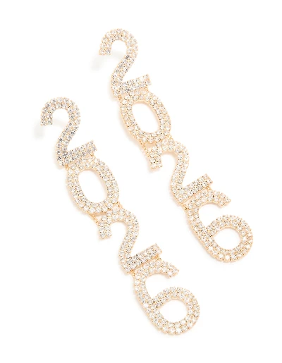 Gold Diamante 2026 Drop Earrings