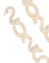 Gold Diamante 2026 Drop Earrings