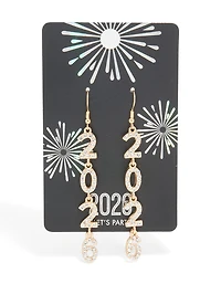 Boucles d’oreilles dorées Diamante 2026 Long Drop