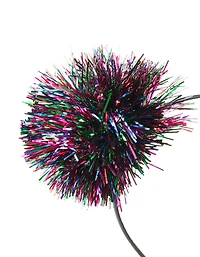 Multi Coloured Tinsel Fabric Headband