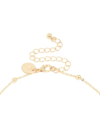 Gold Plated Freshwater Pearl & Pink Rose Quartz Semi Precious Stone Chip Necklace