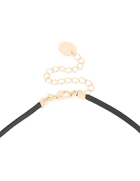 Stone Large Pendant Cord Necklace