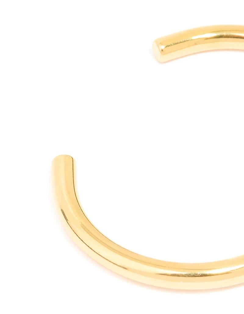 Waterproof Gold Plated Stainless Steel Diamante Wrist Cuff