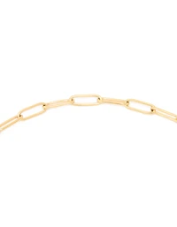 Waterproof Gold Plated Stainless Steel Fine Link Dainty Clasp Necklace