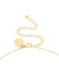 Collier pointettia en fleur de naissance de décembre plaqué or plaqué or imperméable