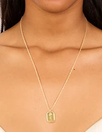 Waterproof Gold Plated Stainless Steel Birth Flower November Chrysanthemum Necklace