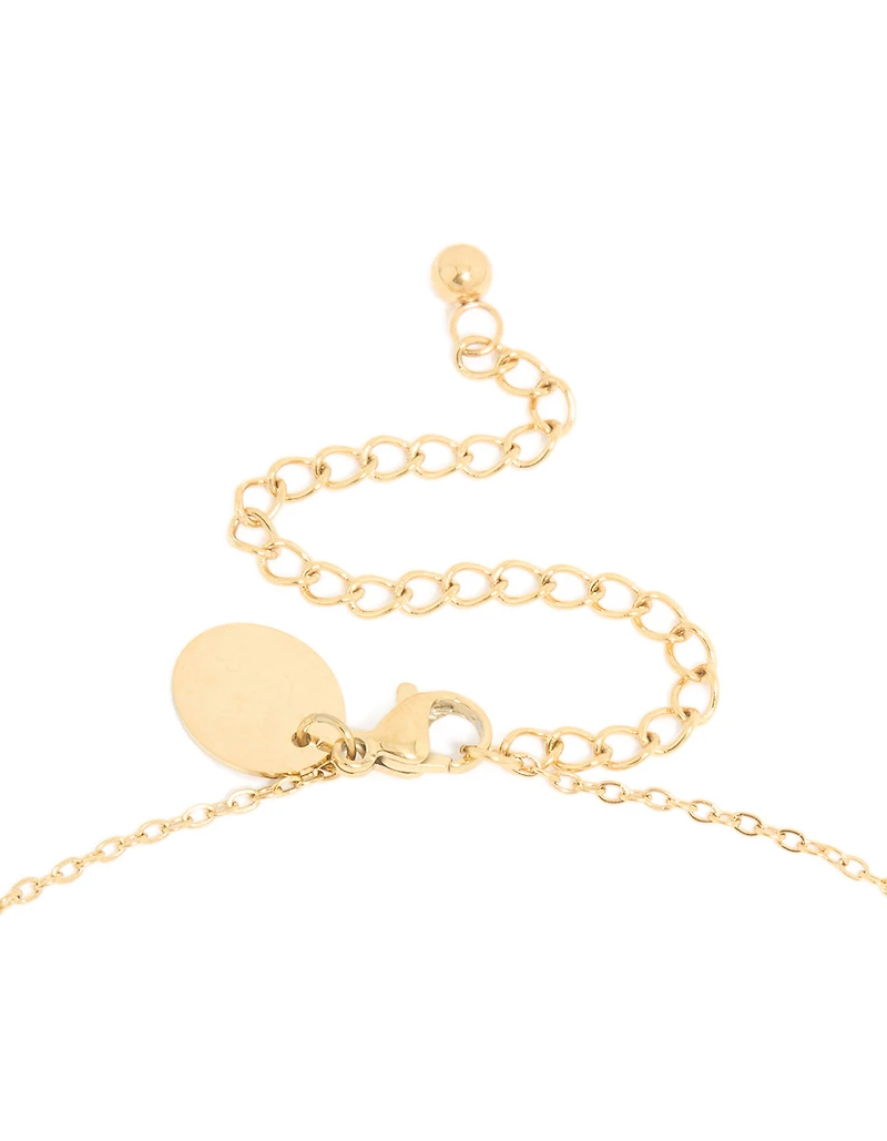 Waterproof Gold Plated Stainless Steel Birth Flower November Chrysanthemum Necklace