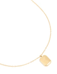 Collier imperméable en acier inoxydable plaqué or et fleur de naissance violette en février