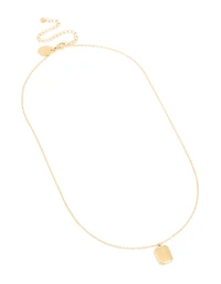 Collier imperméable en acier inoxydable plaqué or et fleur de naissance violette en février