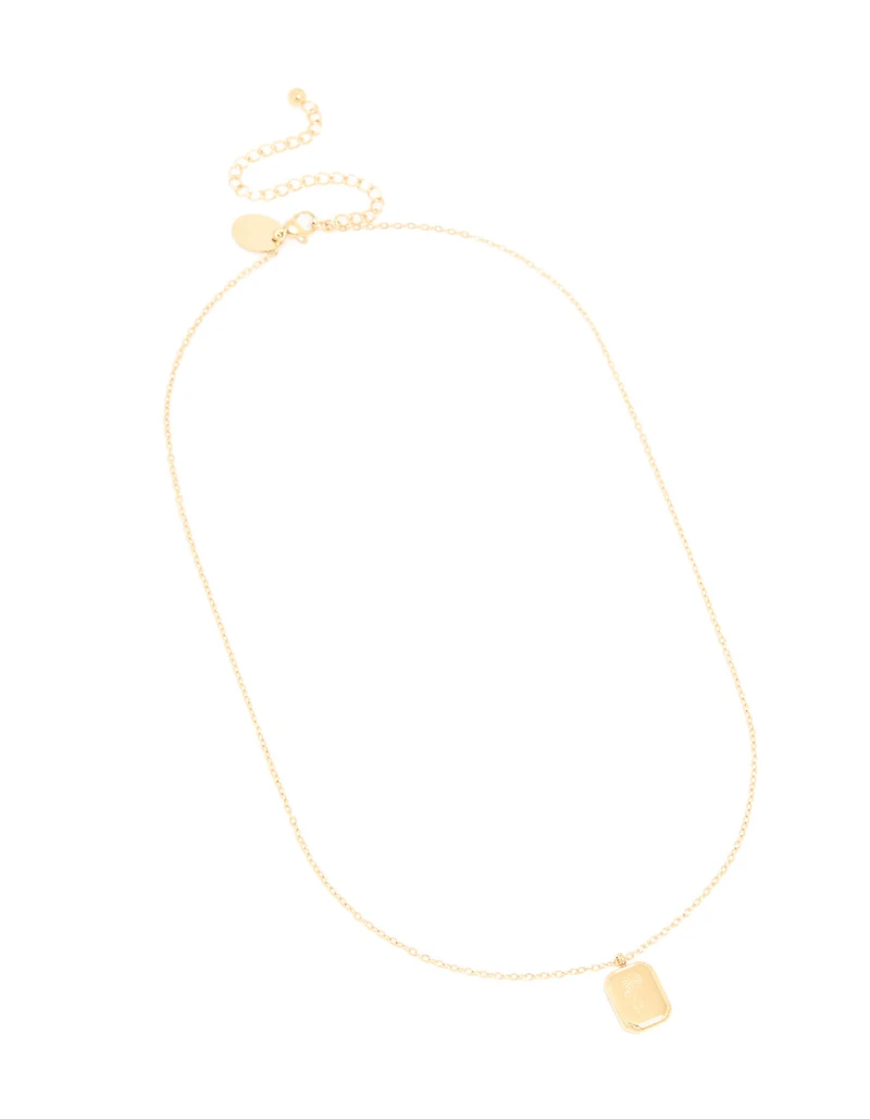 Waterproof Gold Plated Stainless Steel Flower April Daisy Necklace