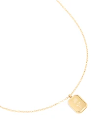 Collier de fleur de naissance en acier inoxydable plaqué or et imperméable en alouette de juillet