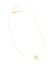 Collier de fleur de naissance en acier inoxydable plaqué or et imperméable en alouette de juillet