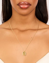 Waterproof Gold Plated Stainless Steel Birth Flower June Rose Necklace