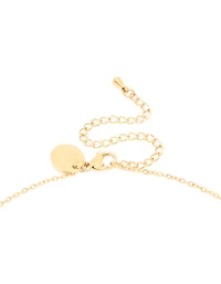 Waterproof Gold Plated Stainless Steel Letter B Dainty Pendant Necklace