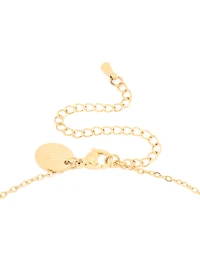 Collier et boucles d’oreilles en zircone cubique en zircone en acier inoxydable imperméable plaqué or