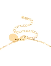 Waterproof Gold Plated Stainless Steel June Cubic Zirconia Birthstone Necklace & Earrings Set