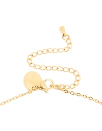 Ensemble de collier et boucles d’oreilles en pierre de naissance en zircone cubique en acier inoxydable plaqué or et imperméable