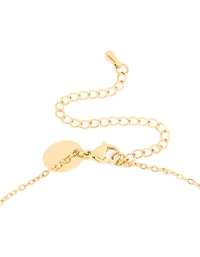 Ensemble de collier et boucles d’oreilles en pierre de naissance en zircone cubique vert clair en acier inoxydable plaqué or imperméable