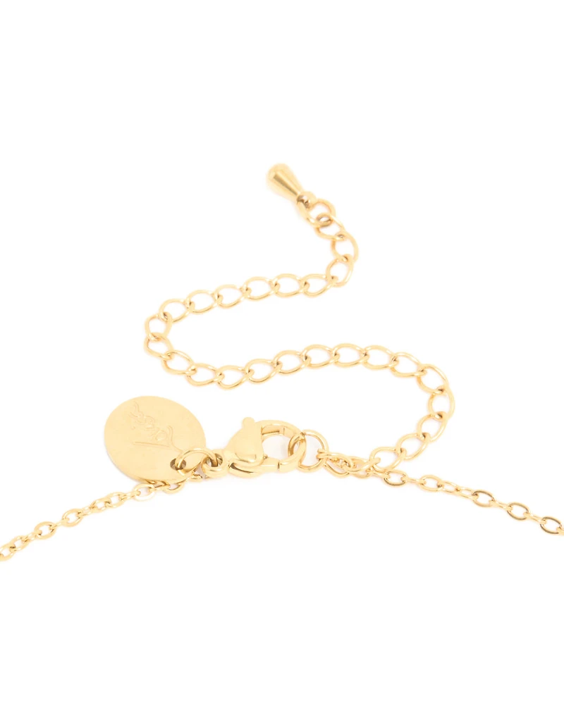 Ensemble de collier et boucles d’oreilles en pierre de naissance en zircone rose rose en acier inoxydable en acier inoxydable imperméable