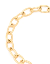 Waterproof Gold Plated Stainless Steel Dainty Clasp Chain Bracelet