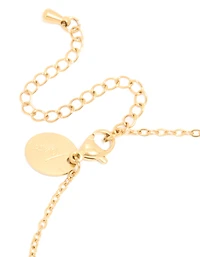 Bracelet de pierre de naissance cubique en zircone vert clair en acier inoxydable imperméable plaqué or