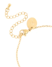 Bracelet imperméable en acier inoxydable plaqué or en zircone cubique bleu septembre